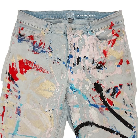 Soho New York & Company Womens Boyfriend Jeans 8 Blue - Picture 3 of 9